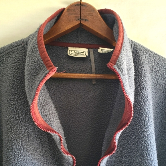 L. L. Bean Mens 1/4 Zip Pullover Outerwear Sweater Blue Long Sleeve XXL Tall - Picture 12 of 13